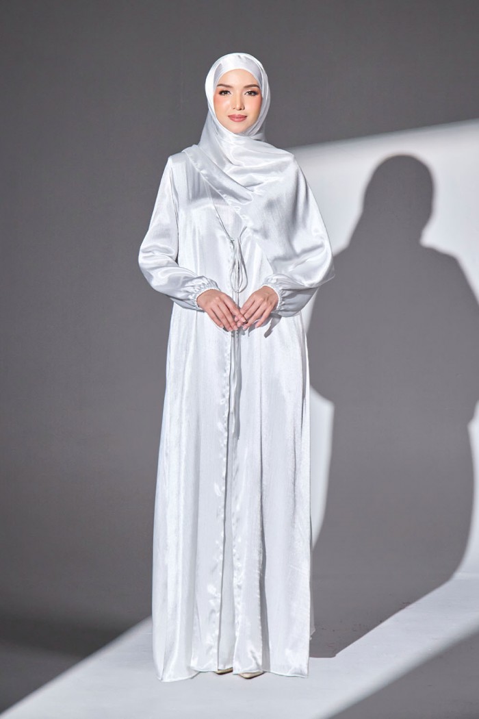 Abaya Qaleja - Off White