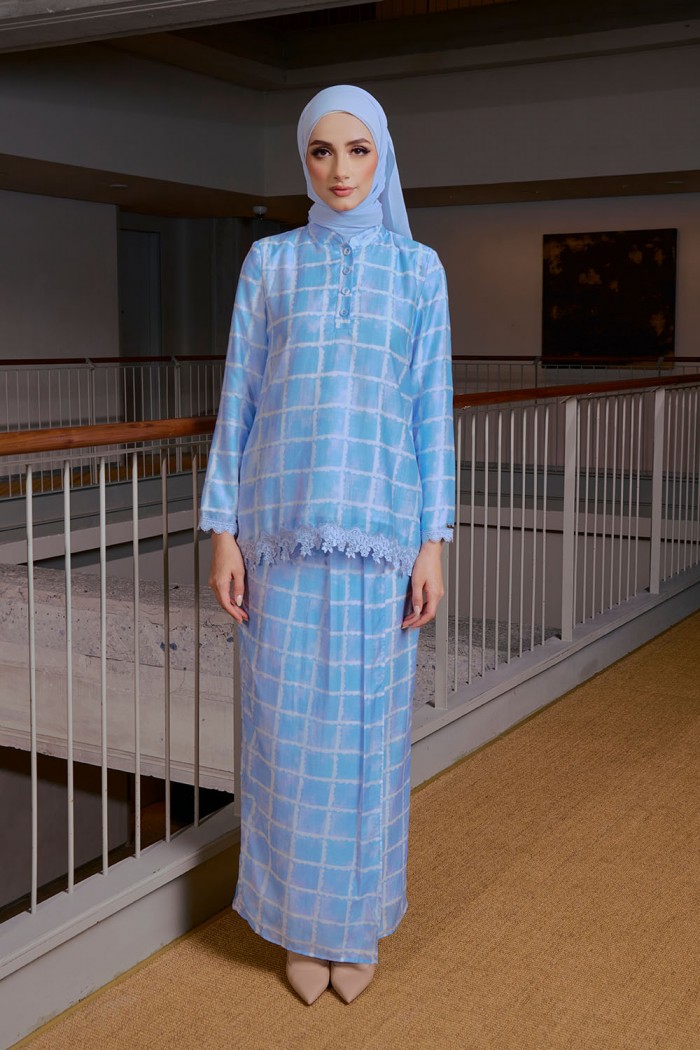 Eva Mini Kurung - Baby Blue