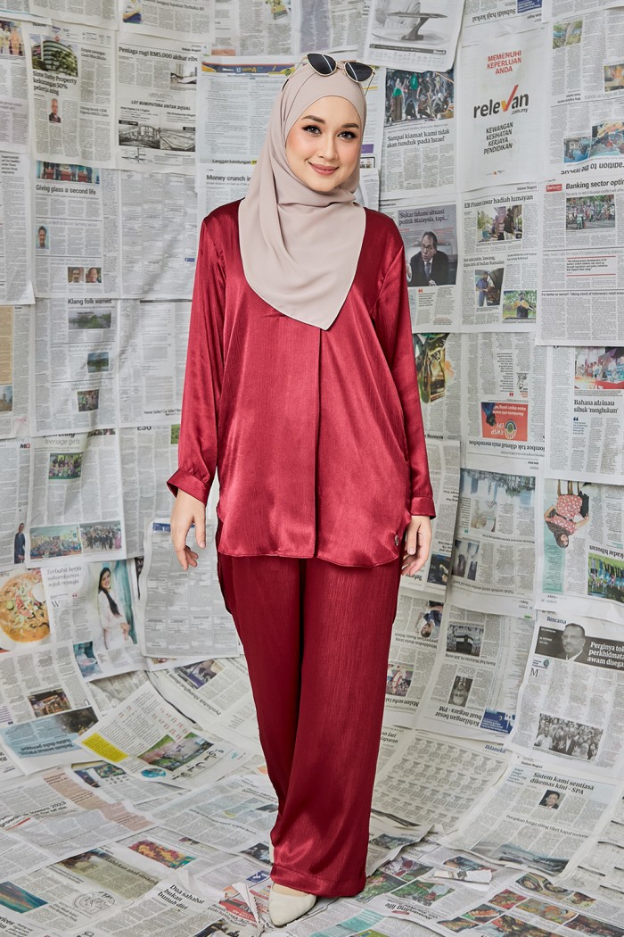 Carya Suit - Maroon