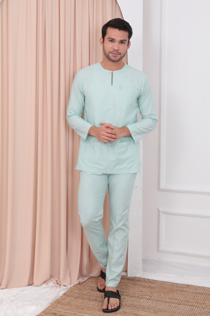 Baju Melayu Kaif - Mint Green