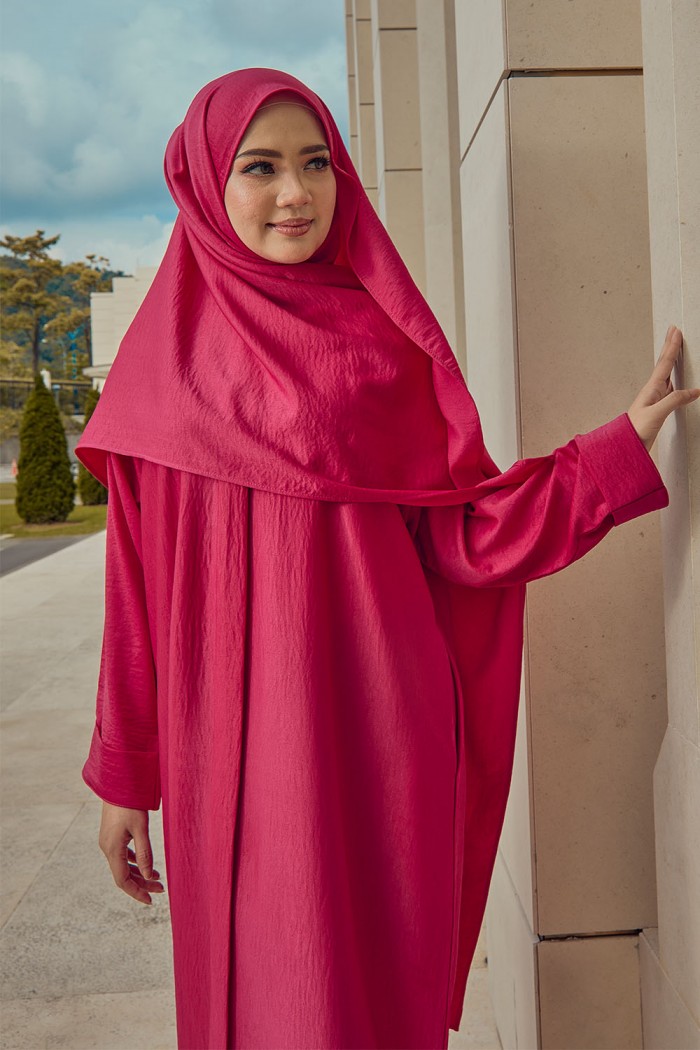 Abaya Aisyah - Hot Pink