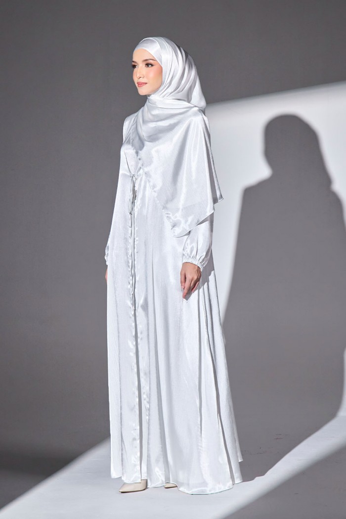 Abaya Qaleja - Off White