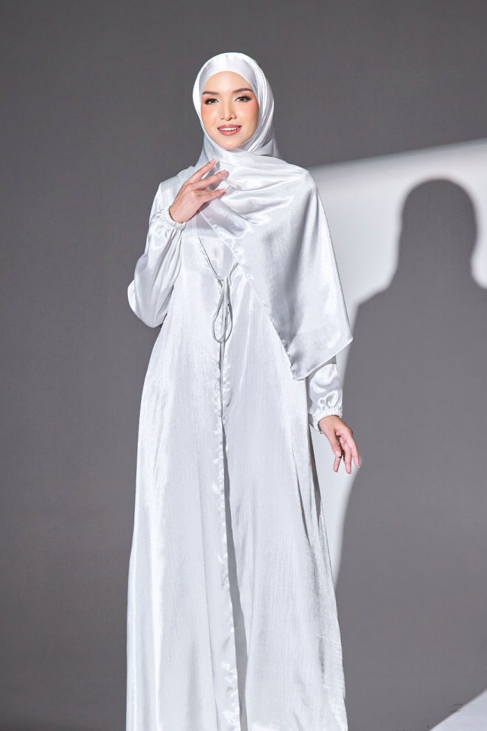 Abaya Qaleja - Off White