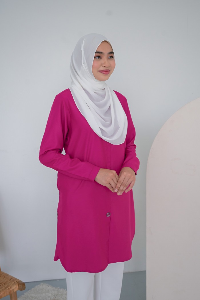 Aileen Blouse - Magenta Pink