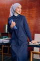 Evelyn Suit with Skirt - Navy Blue