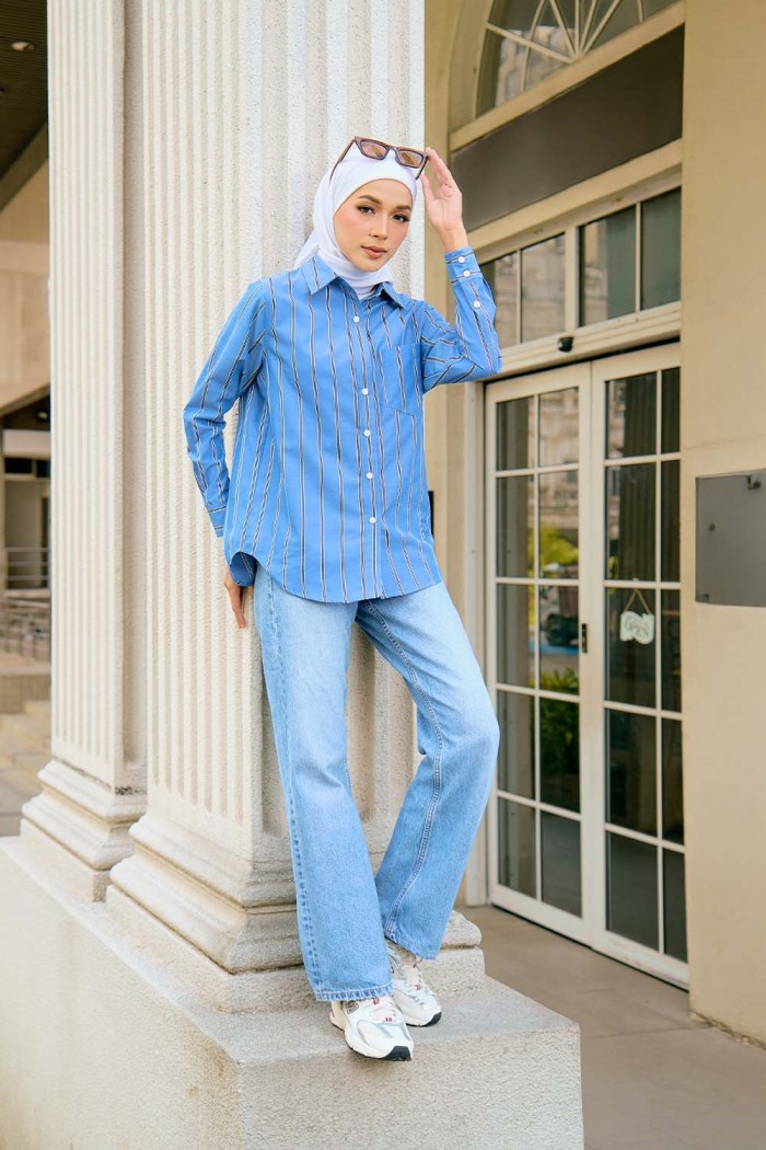 Calia Striped Shirt - Blue