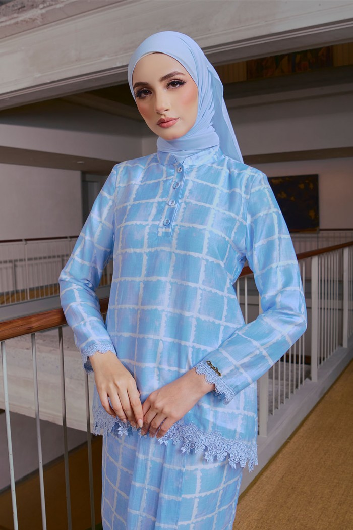 Eva Mini Kurung - Baby Blue