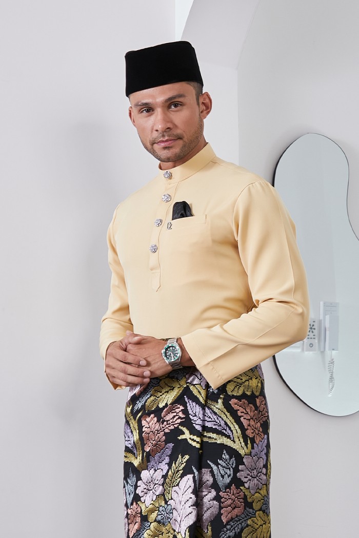 Baju Melayu Yusoff - Custard Yellow