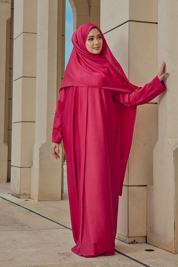 Abaya Aisyah - Hot Pink