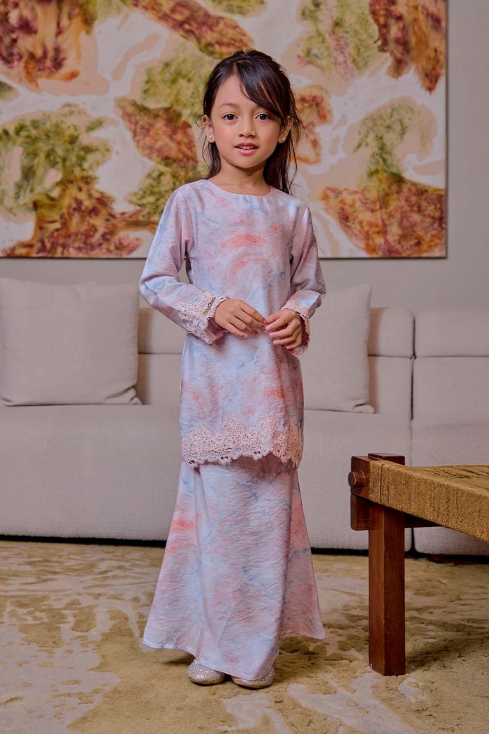 Qiara Kurung Kids - Rose Pink