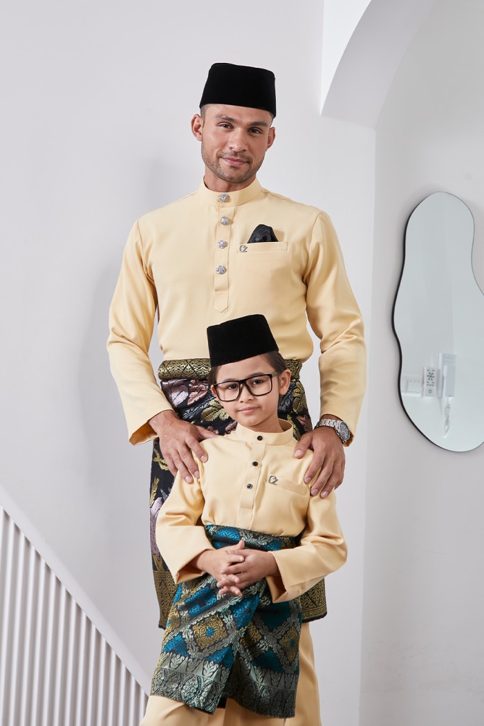 Baju Melayu Yusoff - Custard Yellow