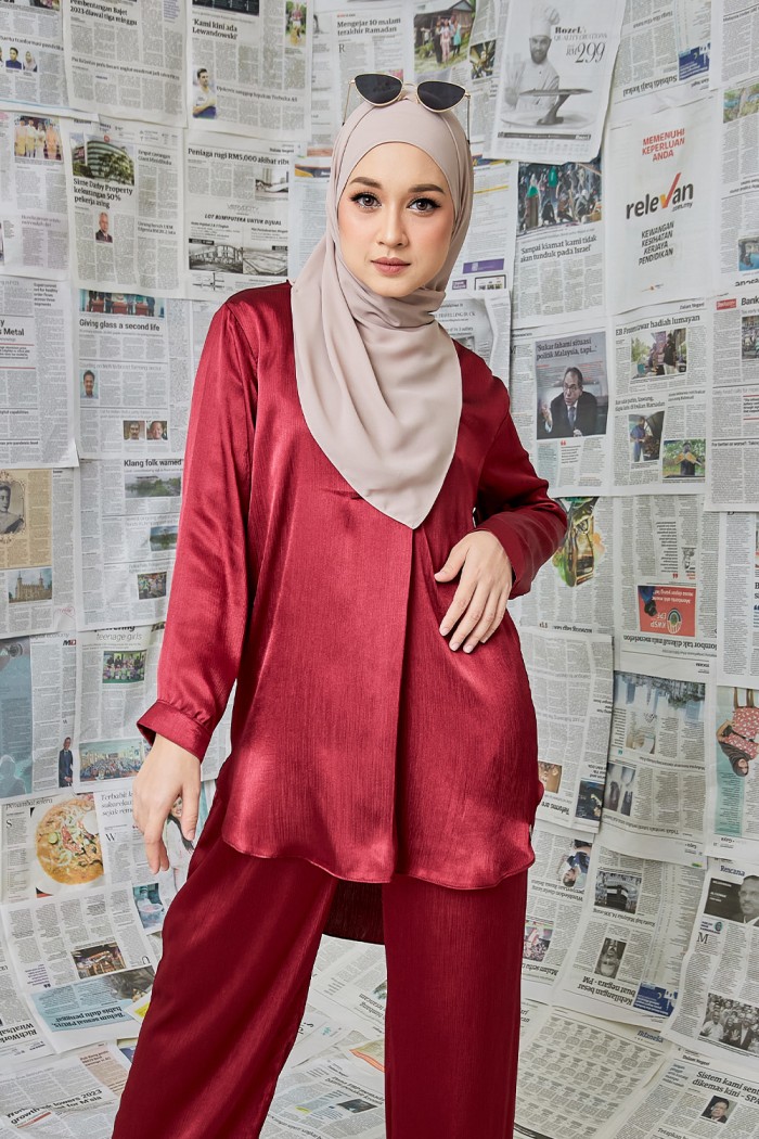 Carya Suit - Maroon