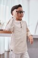 Kurta Fahd Kids - Nude Brown