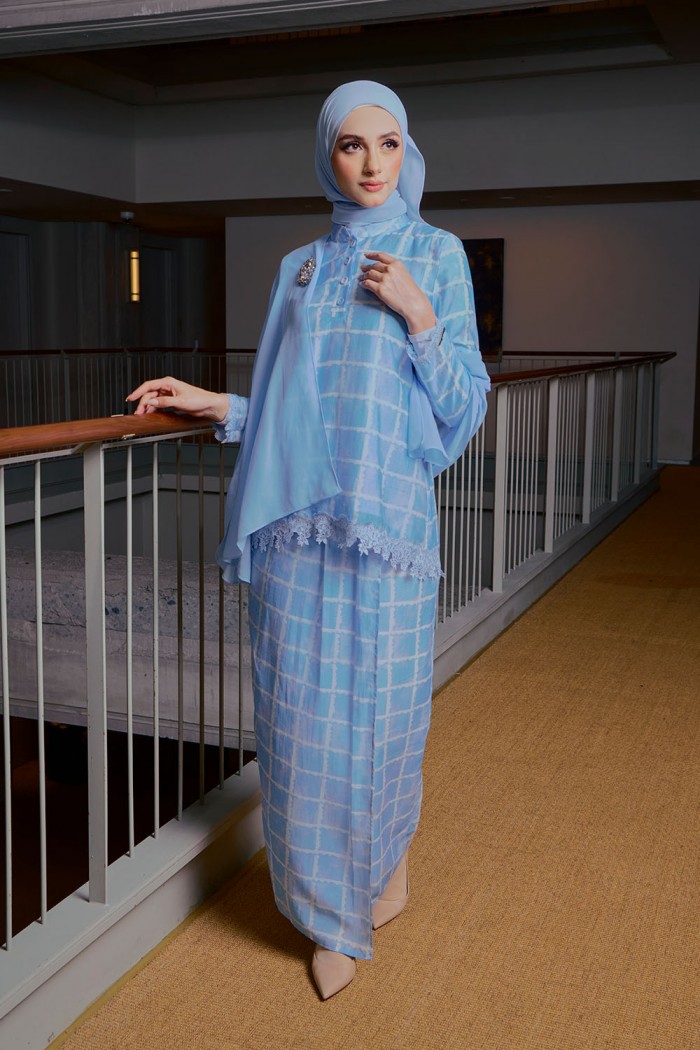 Eva Mini Kurung - Baby Blue
