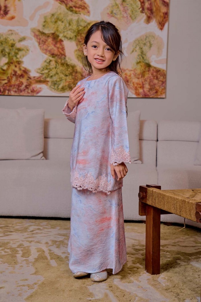 Qiara Kurung Kids - Rose Pink