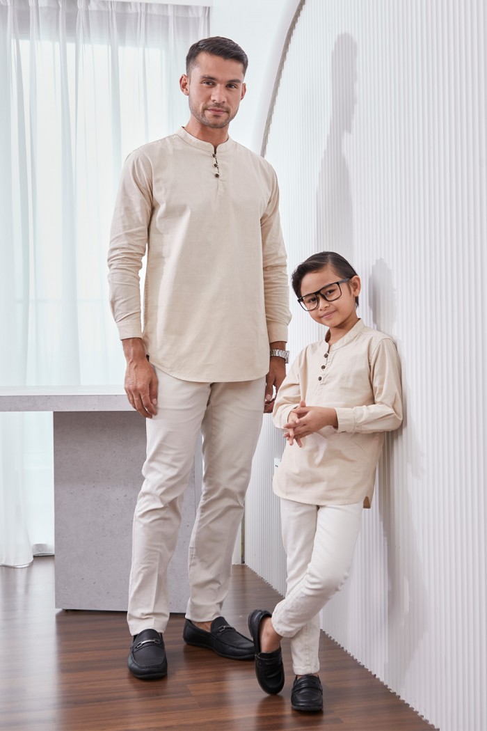 Kurta Fahd Kids - Nude Brown