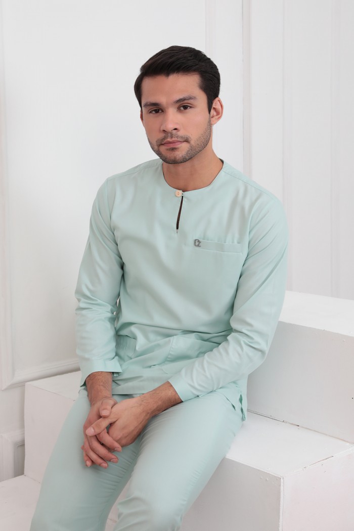 Baju Melayu Kaif - Mint Green