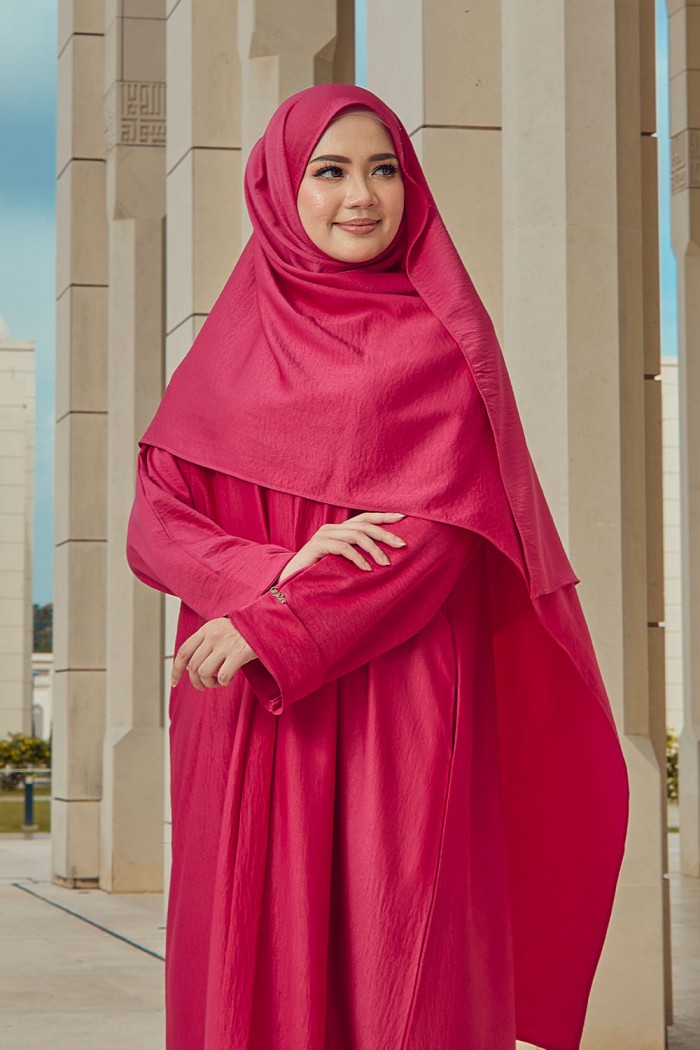 Abaya Aisyah - Hot Pink