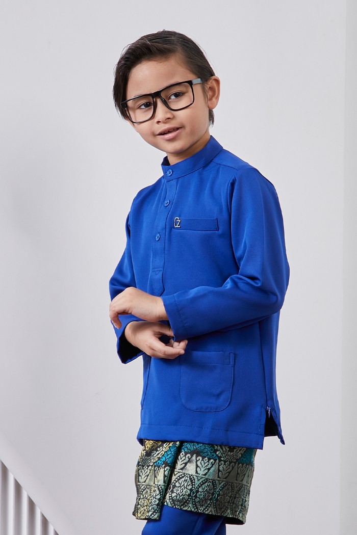 Baju Melayu Yusoff Kids - Royal Blue