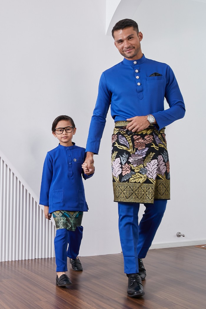 Baju Melayu Yusoff Kids - Royal Blue