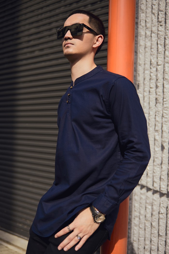 Kurta Fahd - Navy Blue