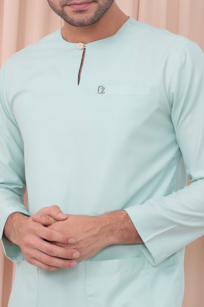 Baju Melayu Kaif - Mint Green