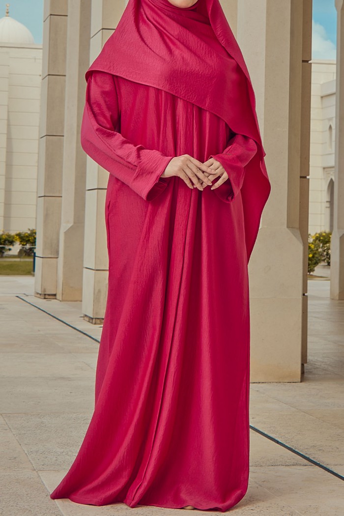 Abaya Aisyah - Hot Pink