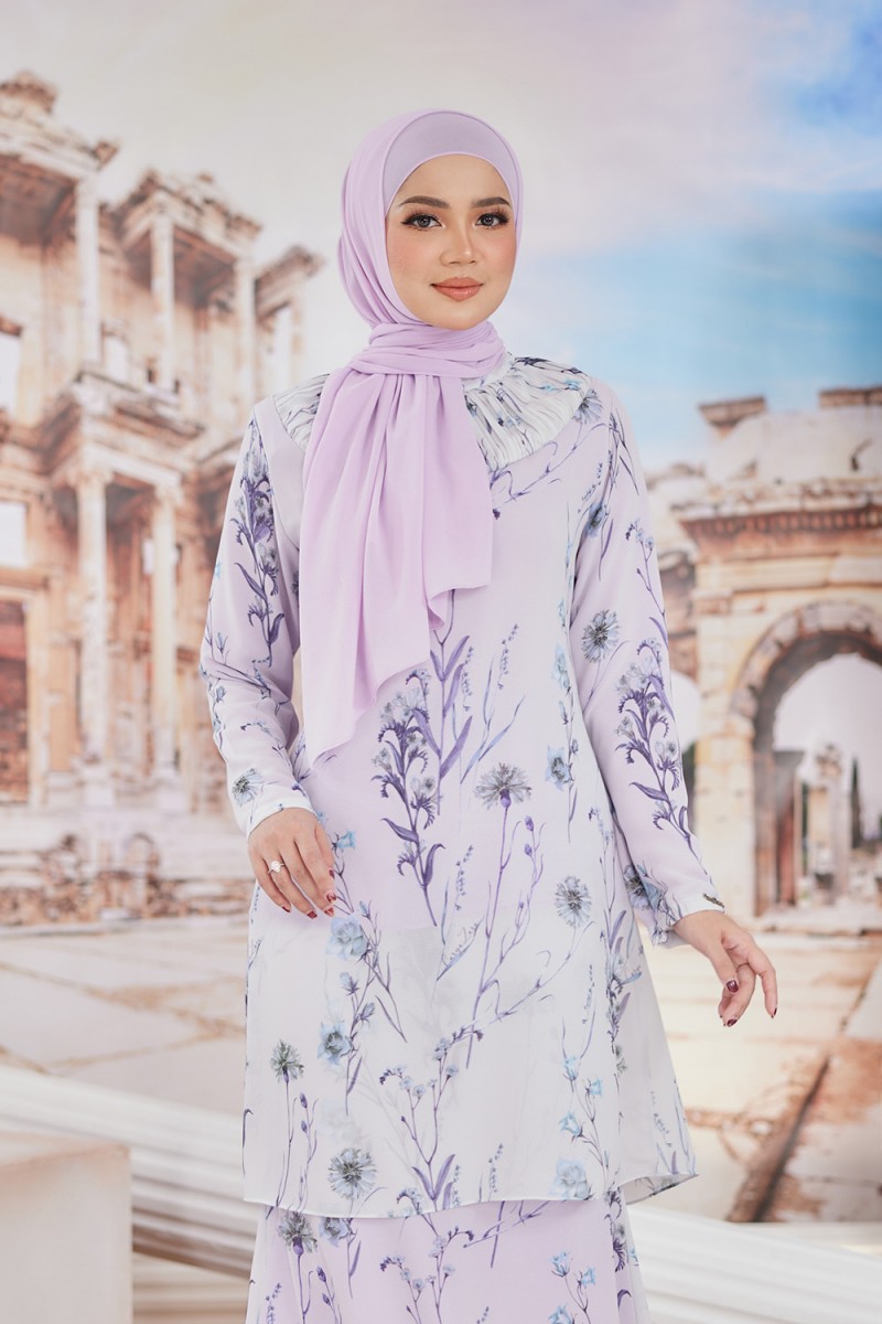 Hajjar Printed - Soft Purple