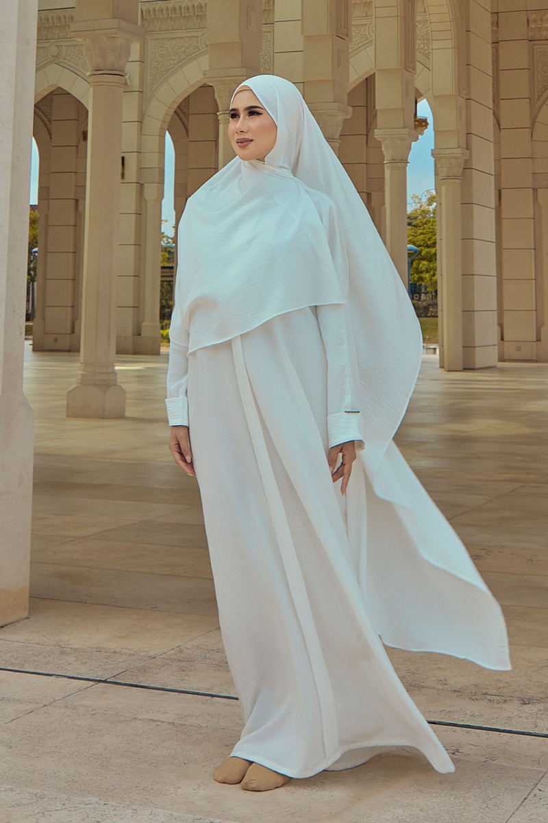 Abaya Aisyah - Off White