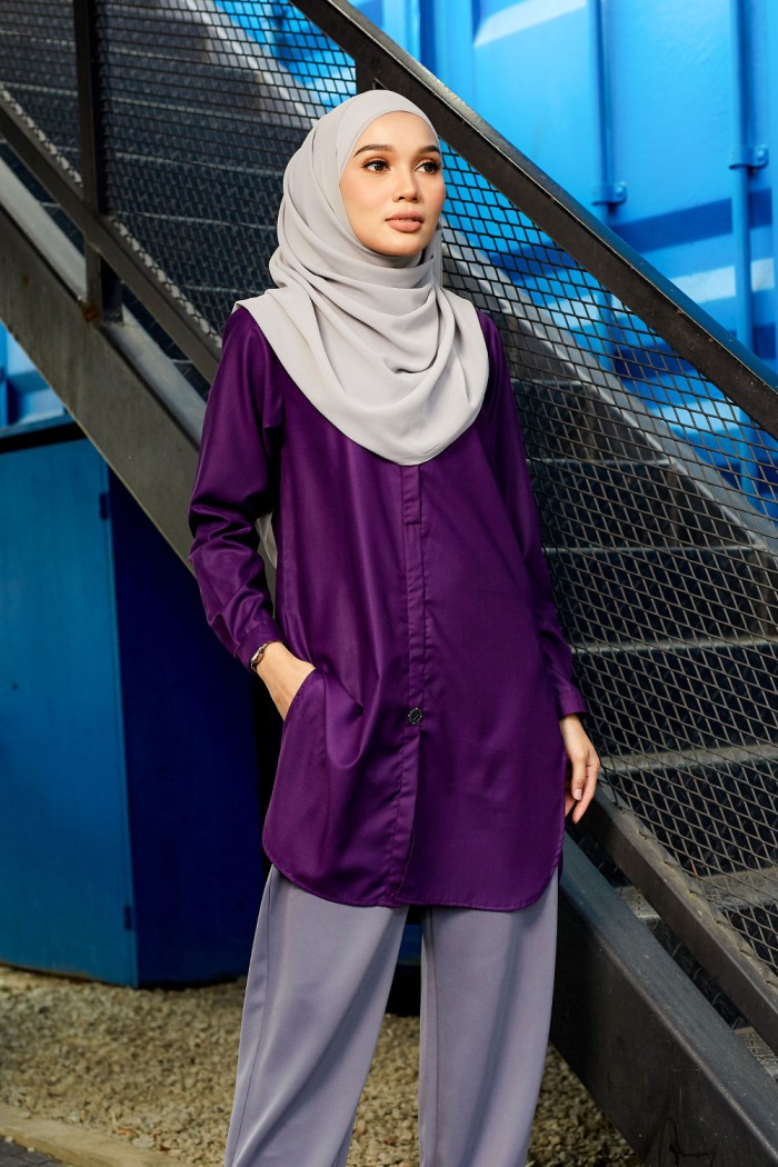 Aileen Blouse - Dark Purple