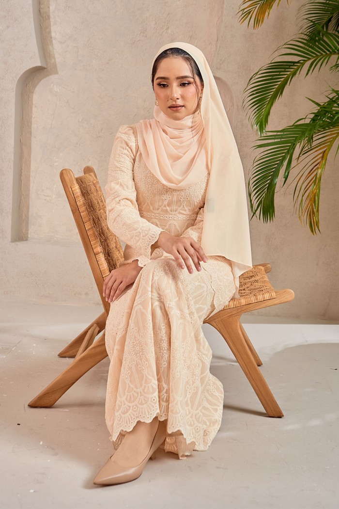 Salsa Luxe Kurung - Nude Brown