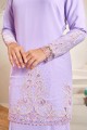 Adinda Luxe Kurung - Lilac Purple