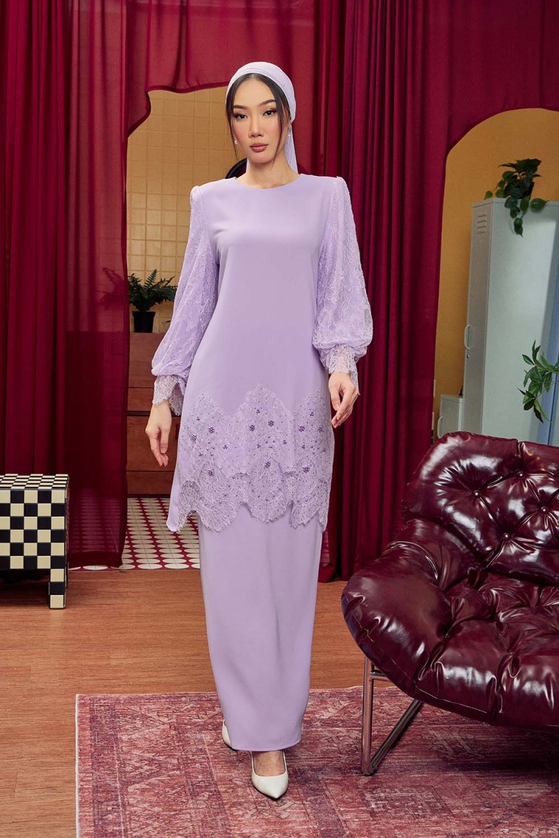 Yara Luxe Kurung - Lavender