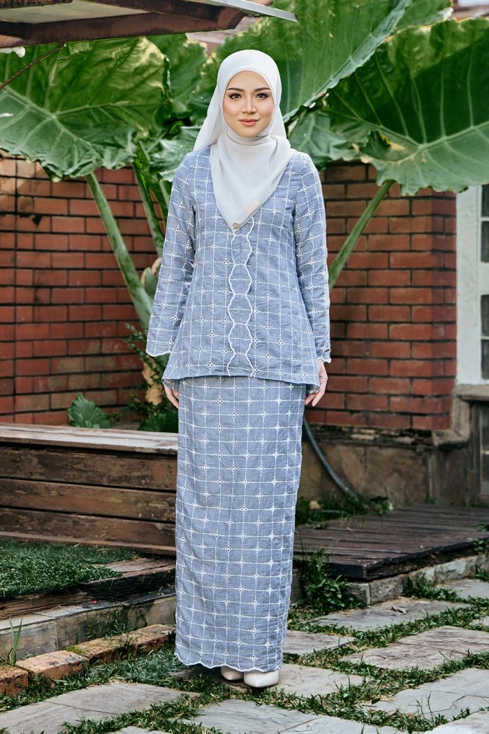 Marwa Kebaya - Light Grey