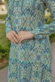 Jute Luxe Kurung - Mint Blue