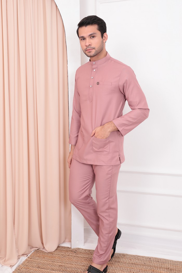 Baju Melayu Umarr  - Dusty Pink