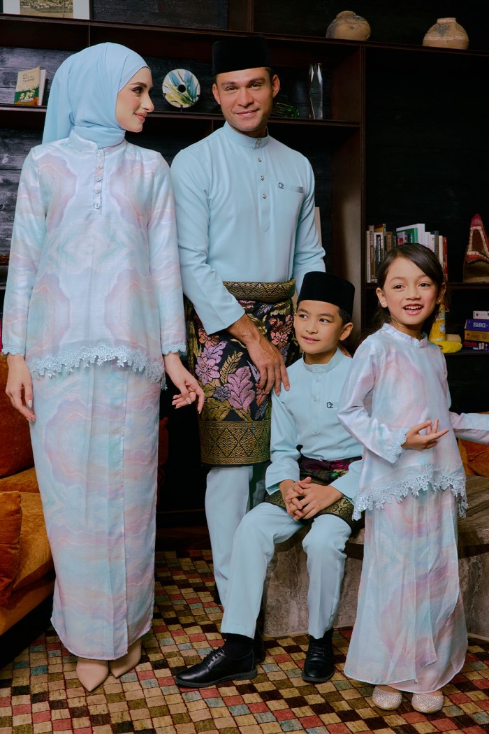 Eva Mini Kurung - Mint Blue