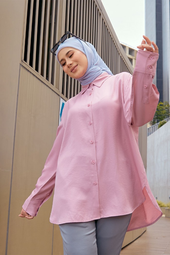 Luna Blouse - Dusty Pink