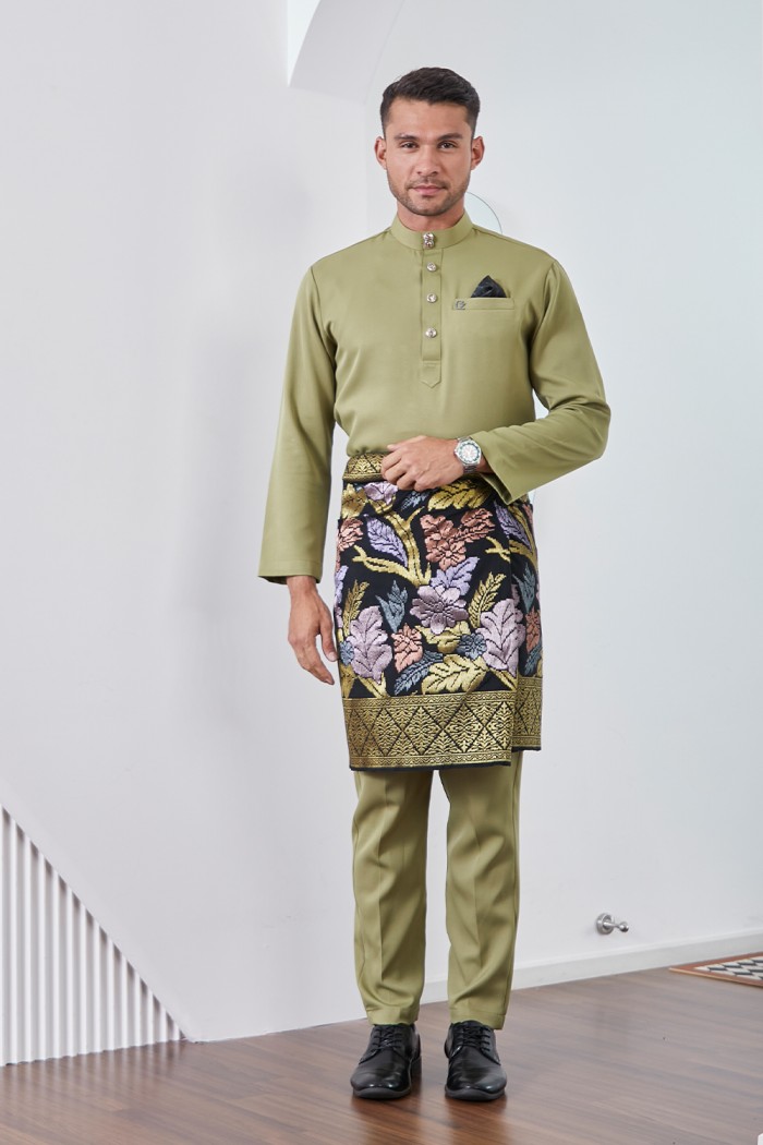 Baju Melayu Yusoff - Olive Green