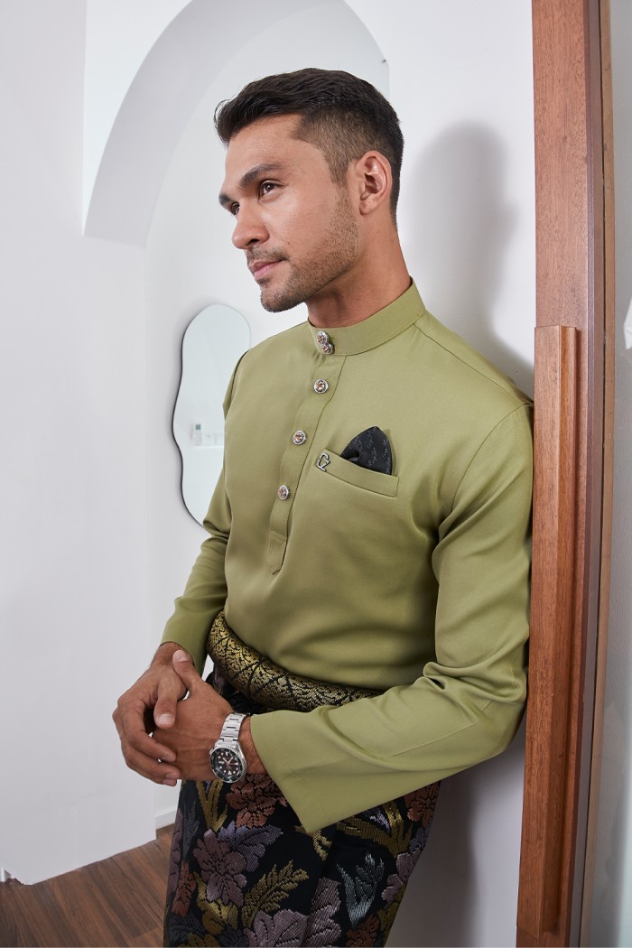 Baju Melayu Yusoff - Olive Green