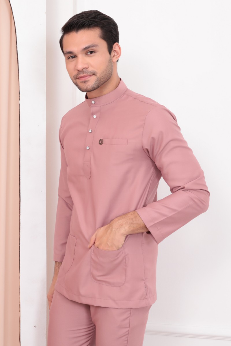 Baju Melayu Umarr  - Dusty Pink