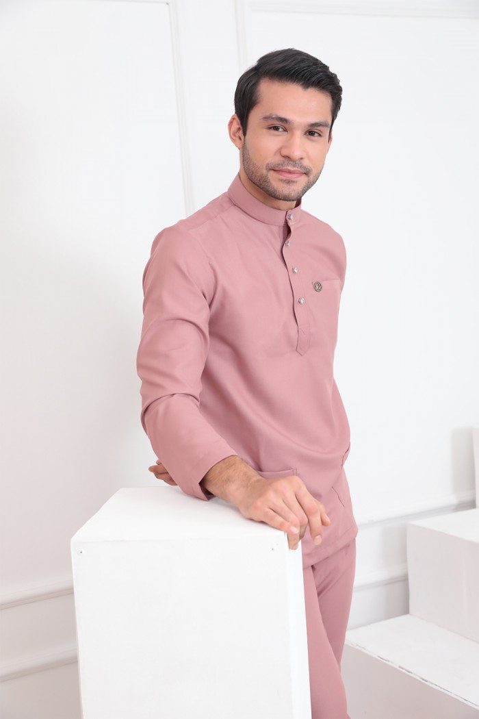 Baju Melayu Umarr  - Dusty Pink