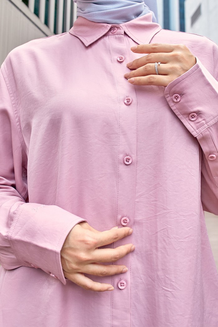 Luna Blouse - Dusty Pink