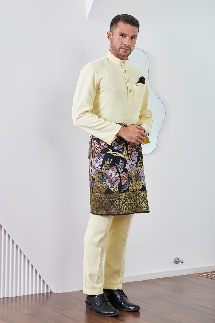 Baju Melayu Yusoff - Soft Yellow