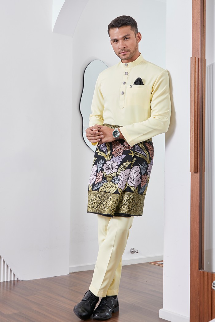 Baju Melayu Yusoff - Soft Yellow