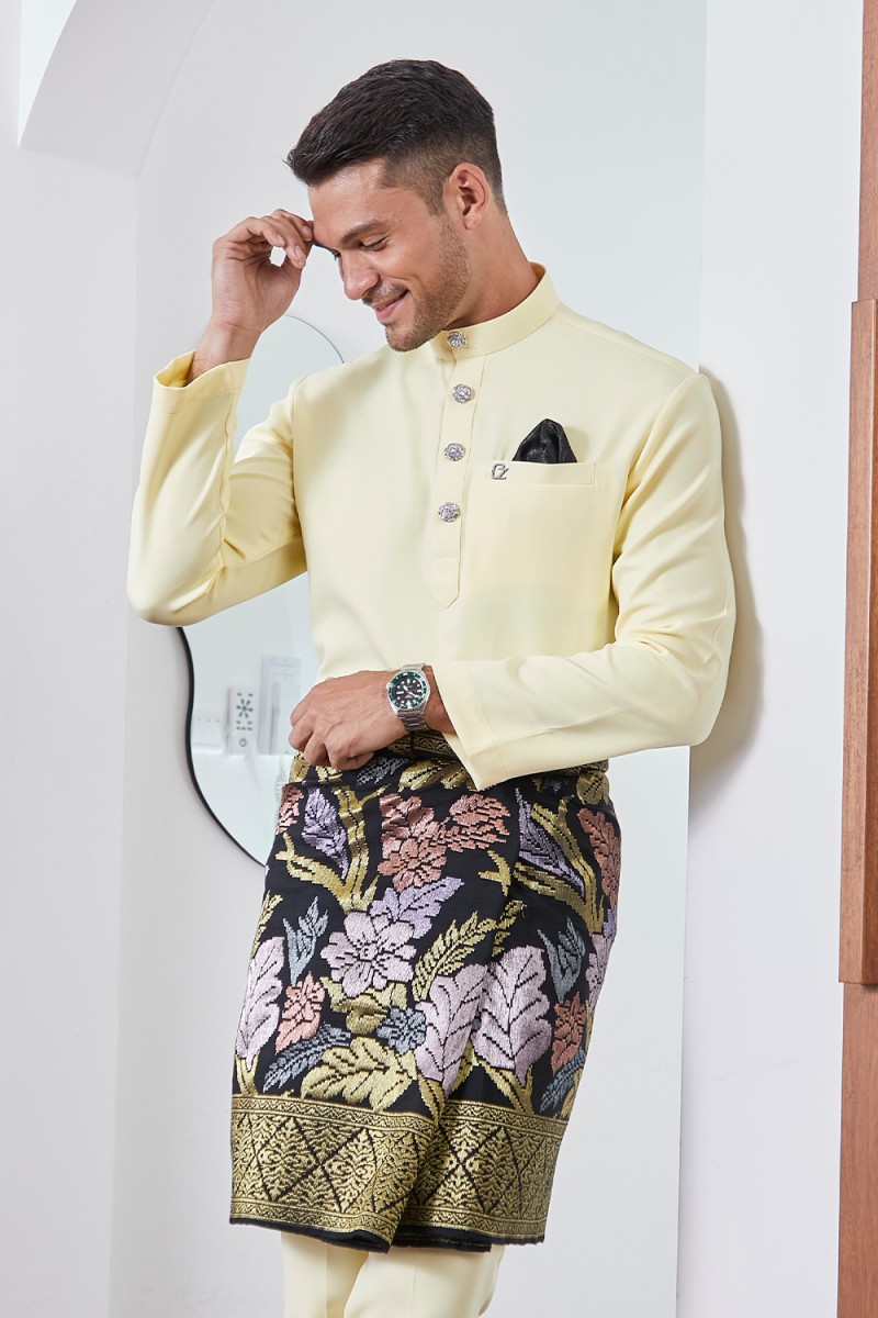 Baju Melayu Yusoff - Soft Yellow