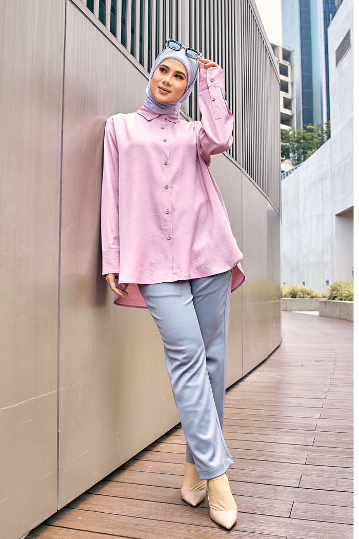 Luna Blouse - Dusty Pink