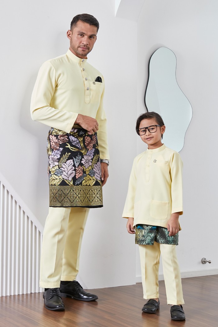 Baju Melayu Yusoff - Soft Yellow