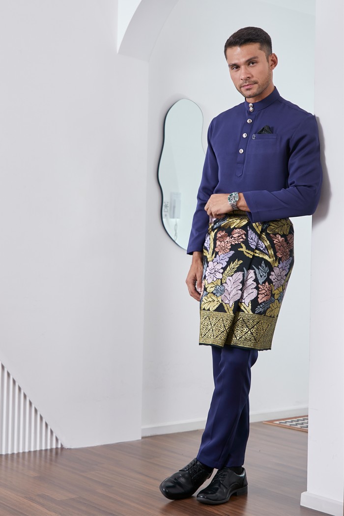 Baju Melayu Yusoff - Navy Blue