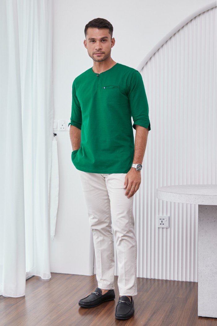 Kurta Hayder - Emerald Green